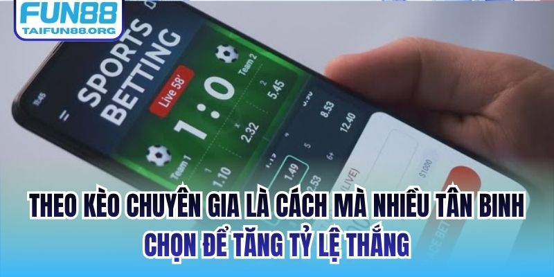 Theo kèo chuyên gia là cách mà nhiều tân binh chọn để tăng tỷ lệ thắng